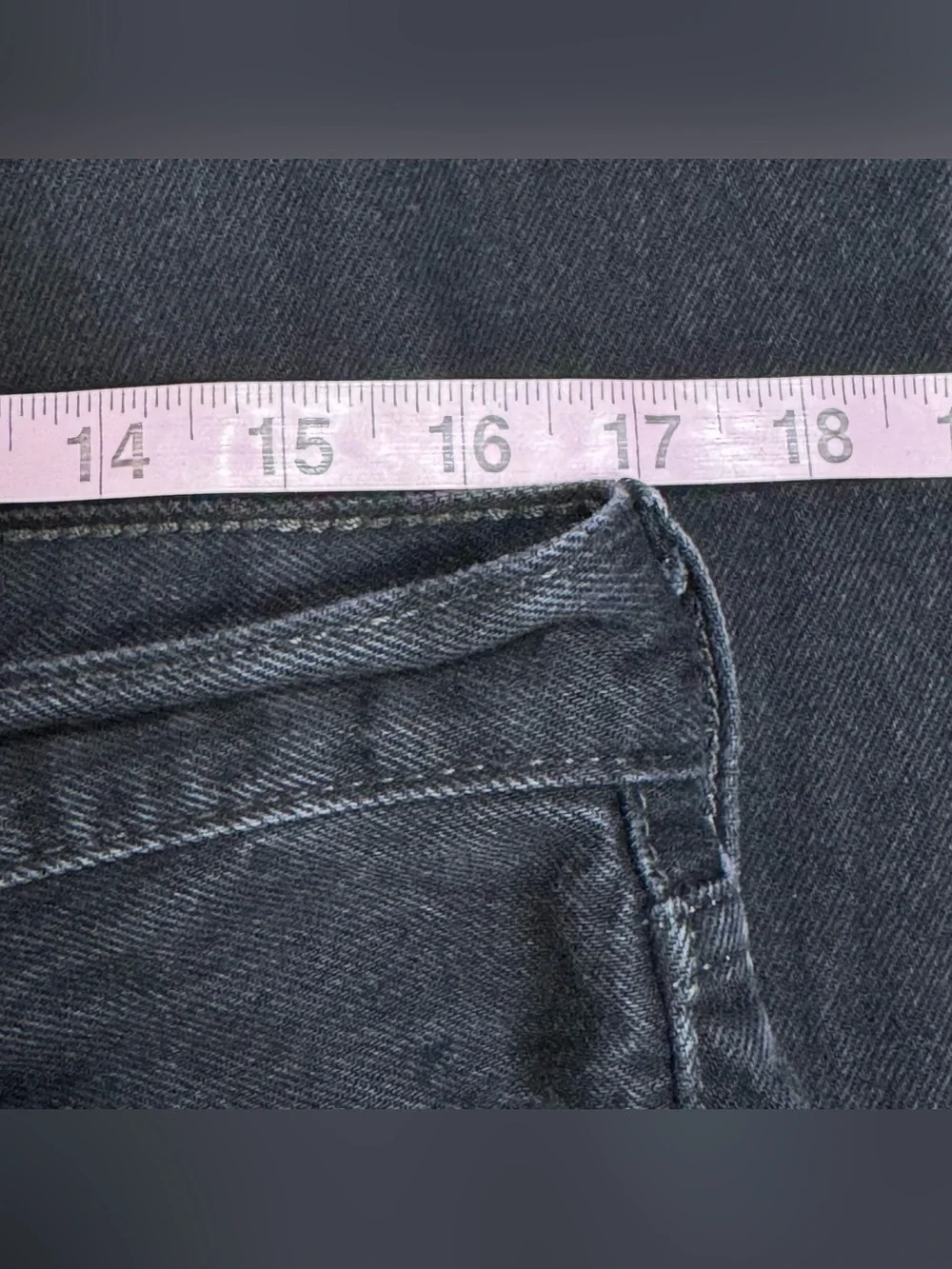 Levis 501 Jeans Men’s 34x30 Black Button Fly Grunge Straight Leg Jeans 5 Pocket